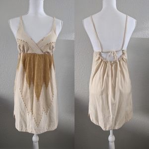 Ecoté Gold Creme Dress